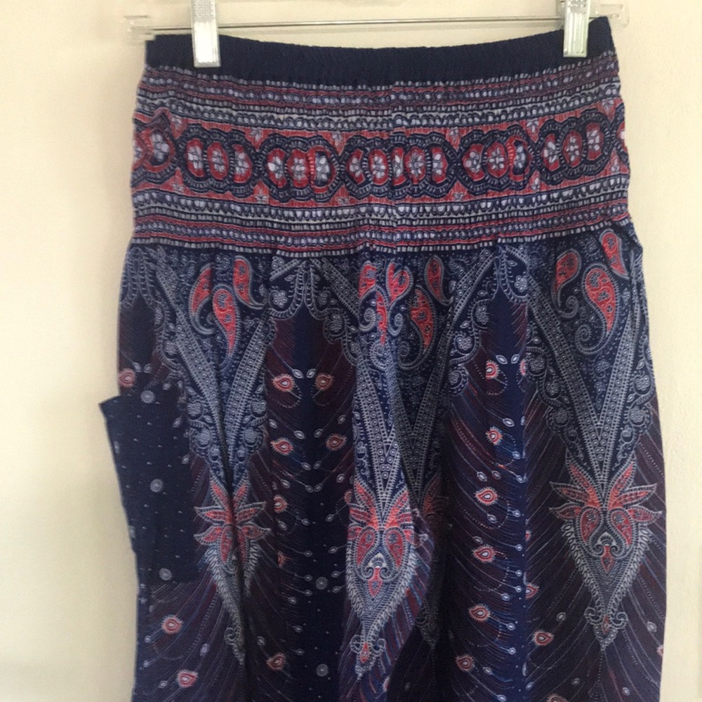 Bohemian Paisley Print Pants